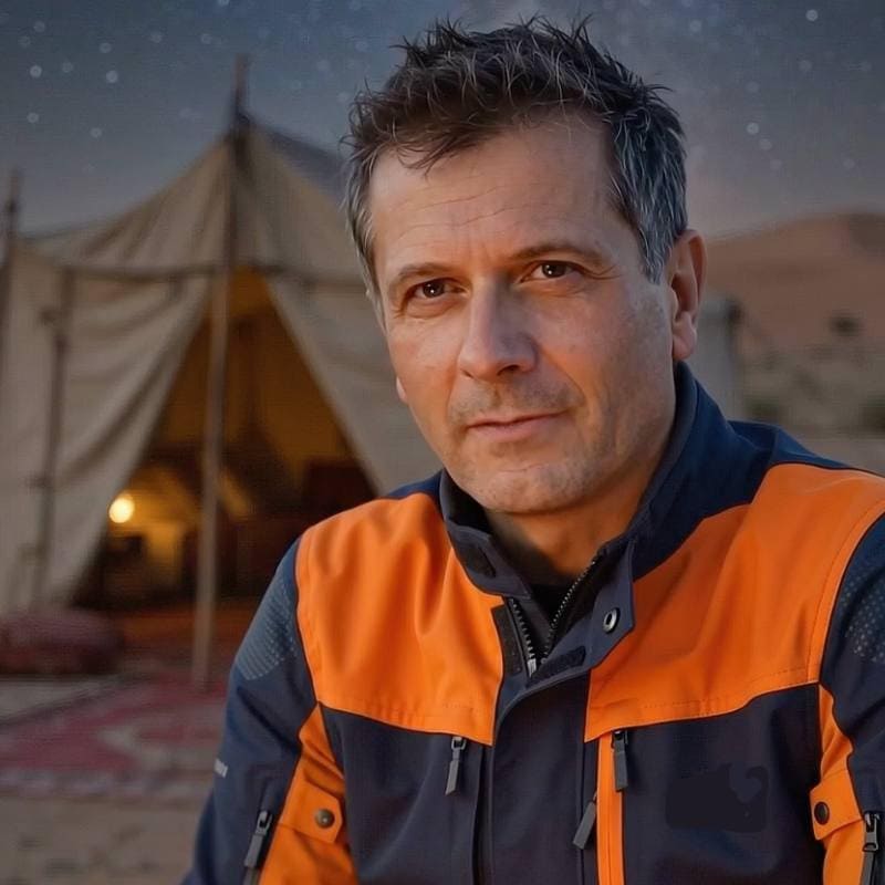 Michel, fondateur et guide de Sahara Moto Ride