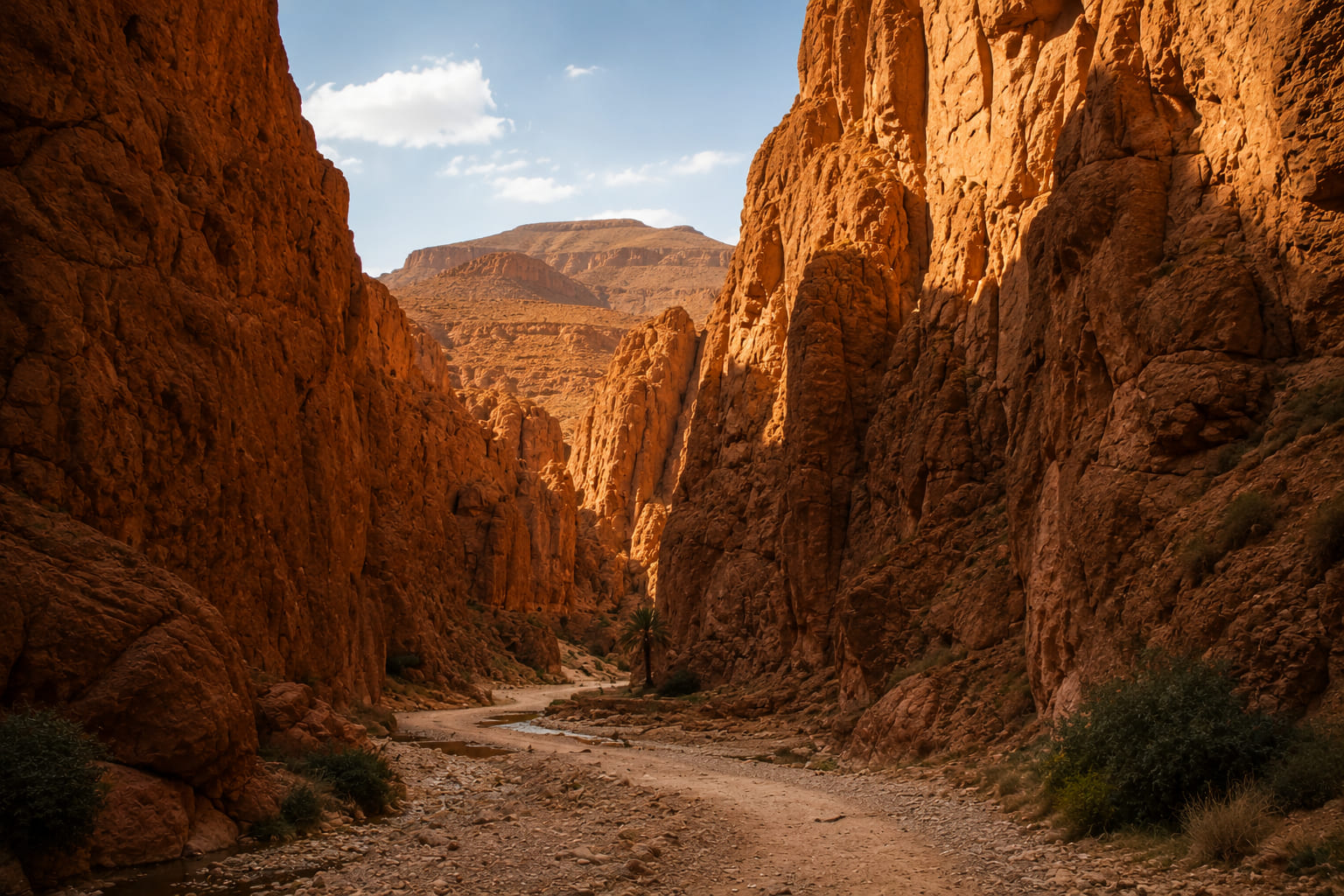 Canyons et terre ocre